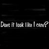 Does It Look Like I Care One Liner Tees