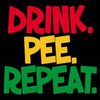 Humorous T-Shirt - Drink Pee Repeat