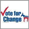 Donkey Vote For Change Democrat T-Shirts