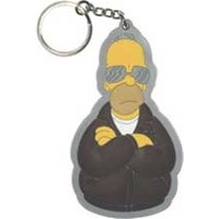 simpsons 25 years keychain