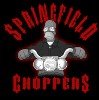 Springfield Choppers Homer Simpson Riding Motorcycle Chopper Tshirt