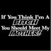 If You Think I'm A Bitch You Should Meet My Mother Raglan T-Shirt