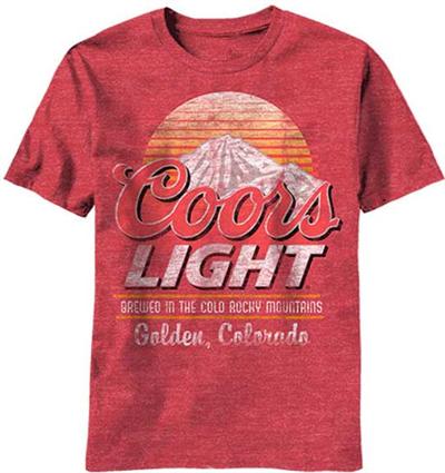 coors light button down shirt