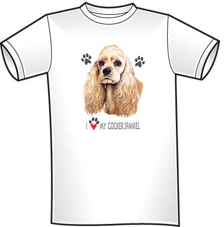 cocker spaniel tee shirts
