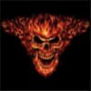 Raging Inferno Skull Tee Shirt