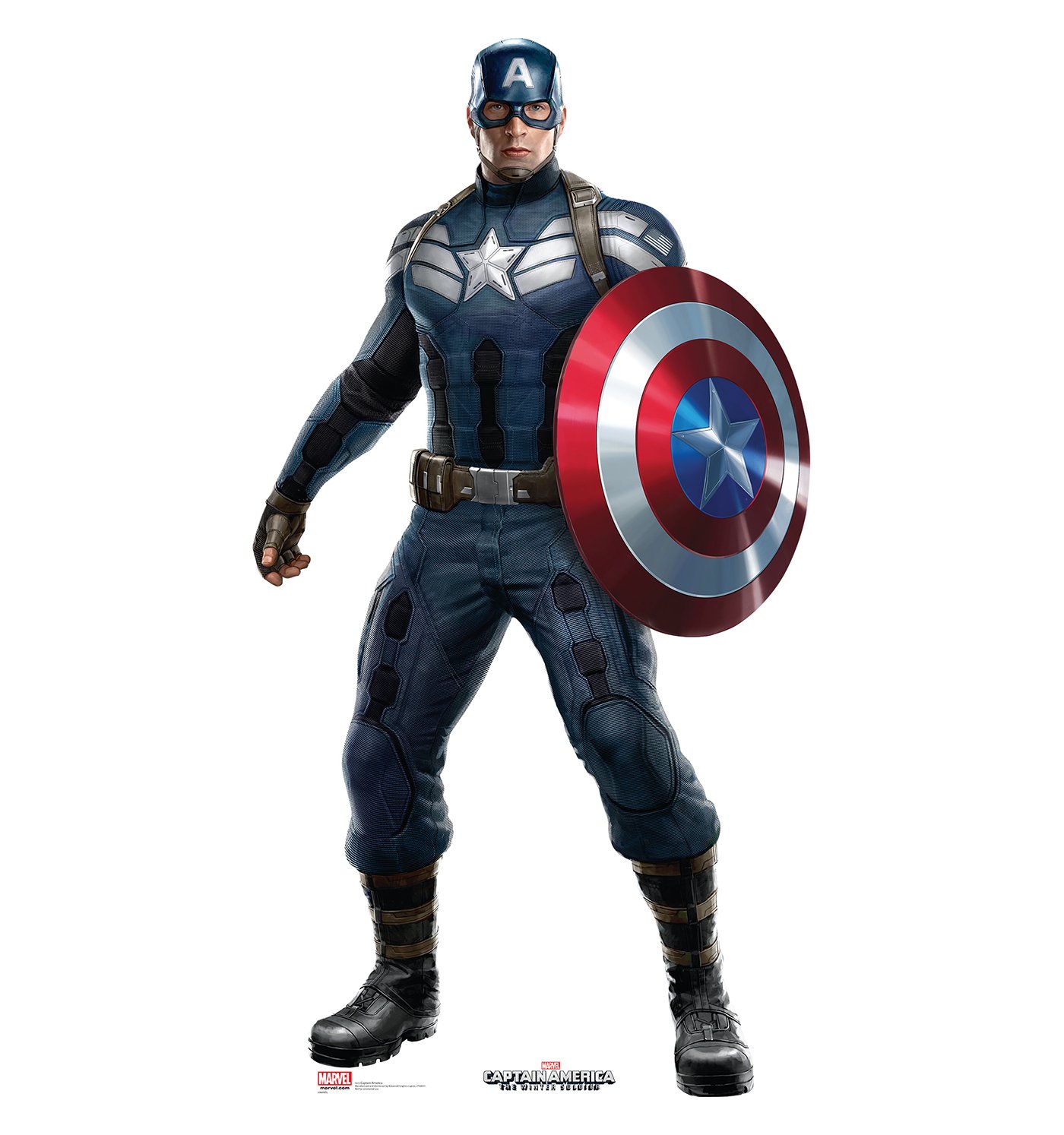 Captain America Cardboard Cutout - Lifesize Captain America Cutout ...