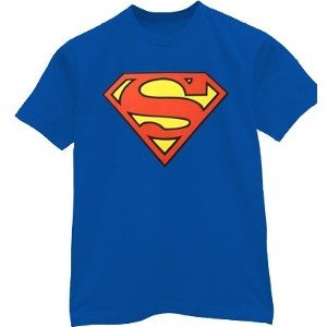 Superman Coloring on Classic Superman T Shirt   Superman T Shirts   Superman Tee Shirts