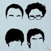 Big Bang Theory T-Shirt - Cast Hairlines