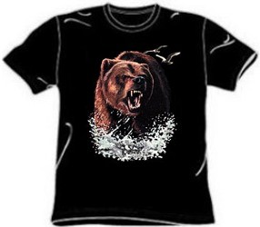 River Splash Grizzly Bear T-Shirt
