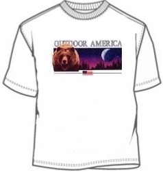 Outdoor America Grizzly Bear Wildlife Shirt