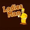 Ladies Man Homer Simpson With Coffee Tee Shirt