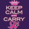 Keep Calm And Carry On Against Cancer T-Shirt
