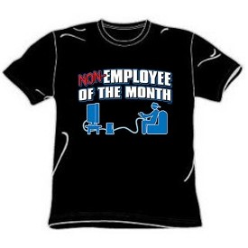 Non Employee Of The Month Novelty Video Game Shirt