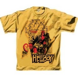Mustard Colored Hellboy Tee