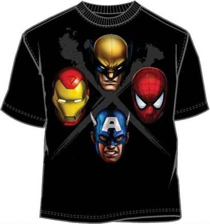 Marvel Heroes T-Shirt-Four Pack-Cool 