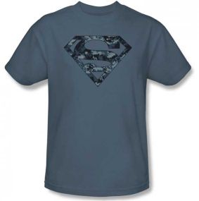 Superman - Man of Steel Biker Metal T-Shirt